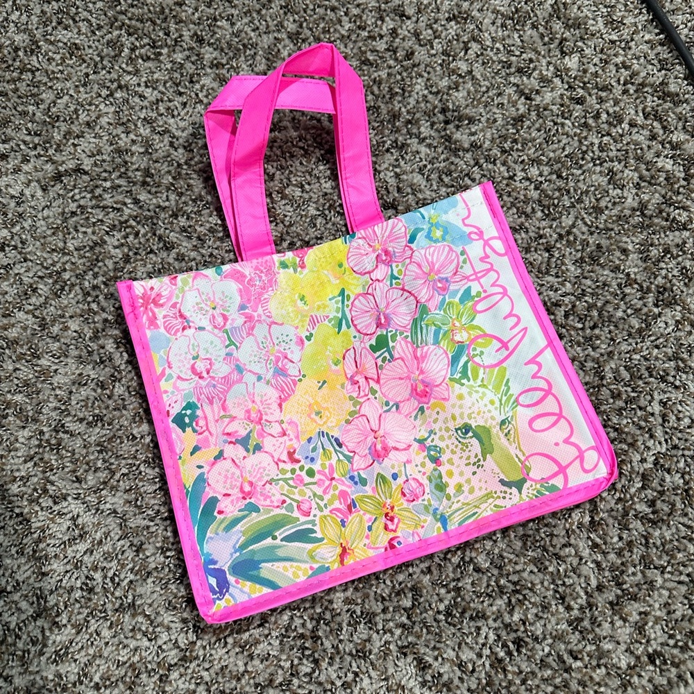Lilly Pulitzer Pink Floral Tote